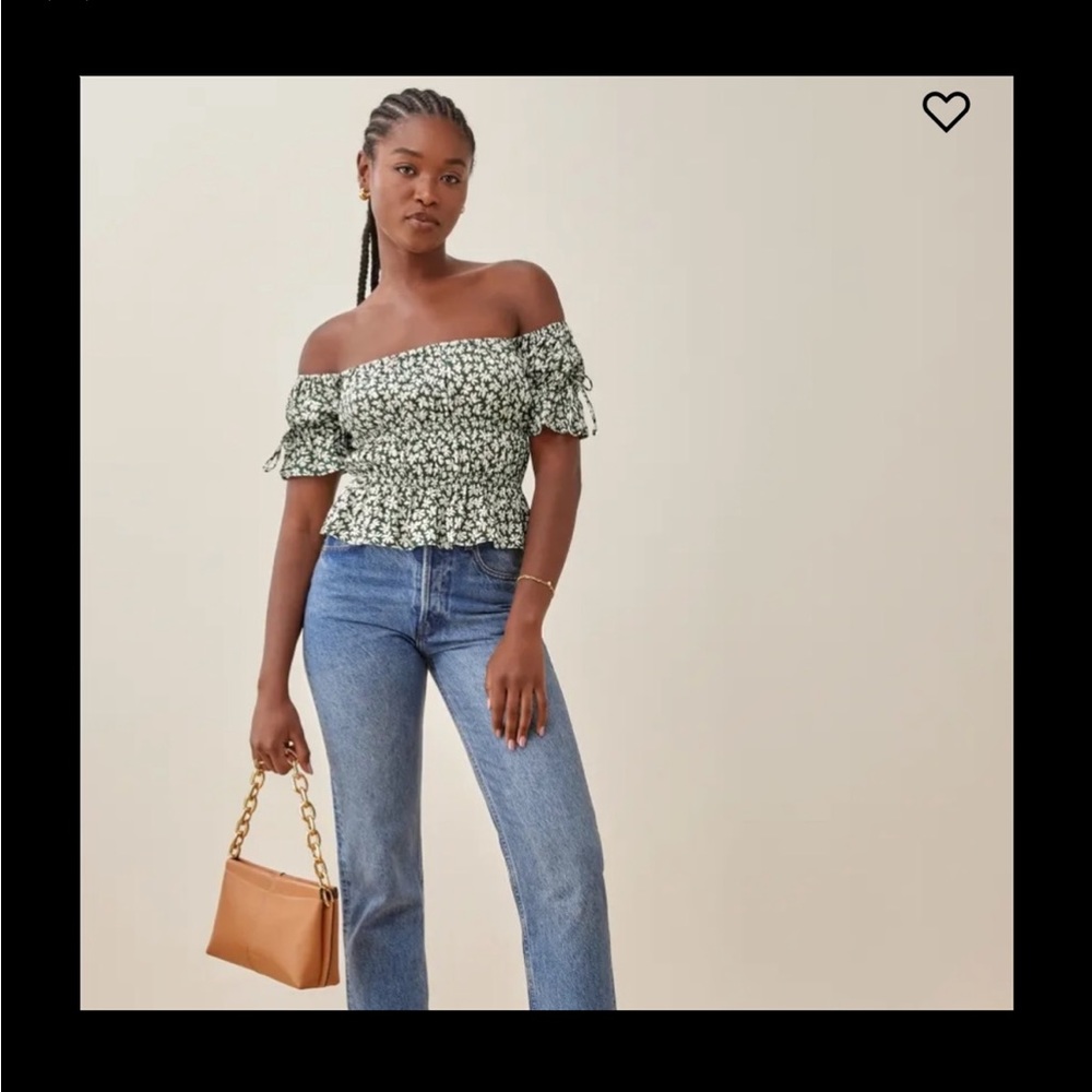 REFORMATION: off the shoulder blouse
